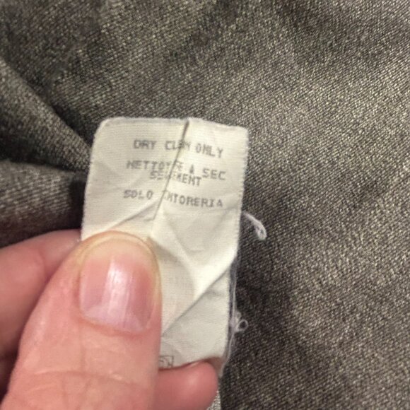 Vintage Karen Kane Sheath Dress Size 10 100% Wool Made in USA Brown Grey READ - Picture 3 of 16